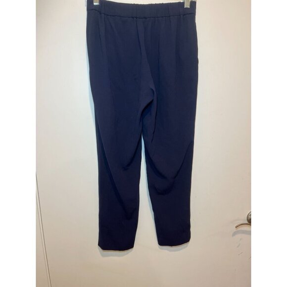 Aritzia Babaton  High Waist Navy Blue Trousers Elastic Waist Womens Size 4 - Picture 5 of 11